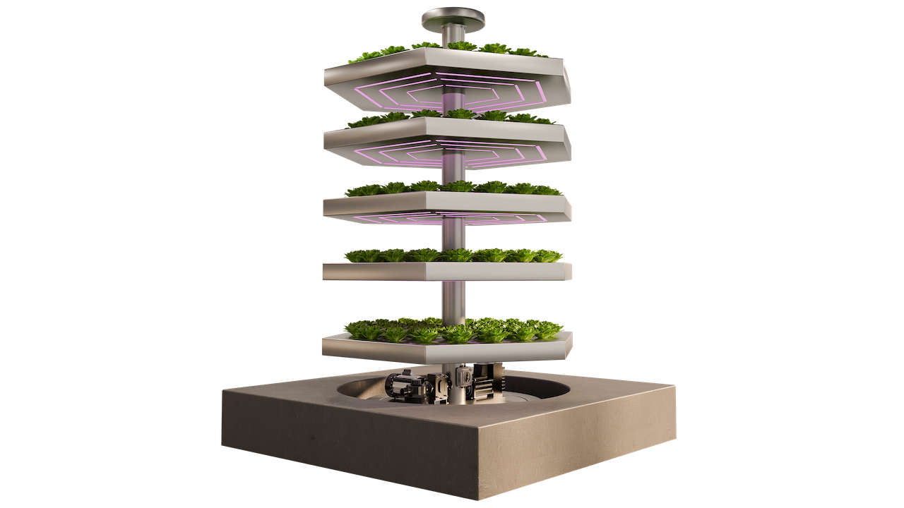 L'Arbre Potager — position déployée